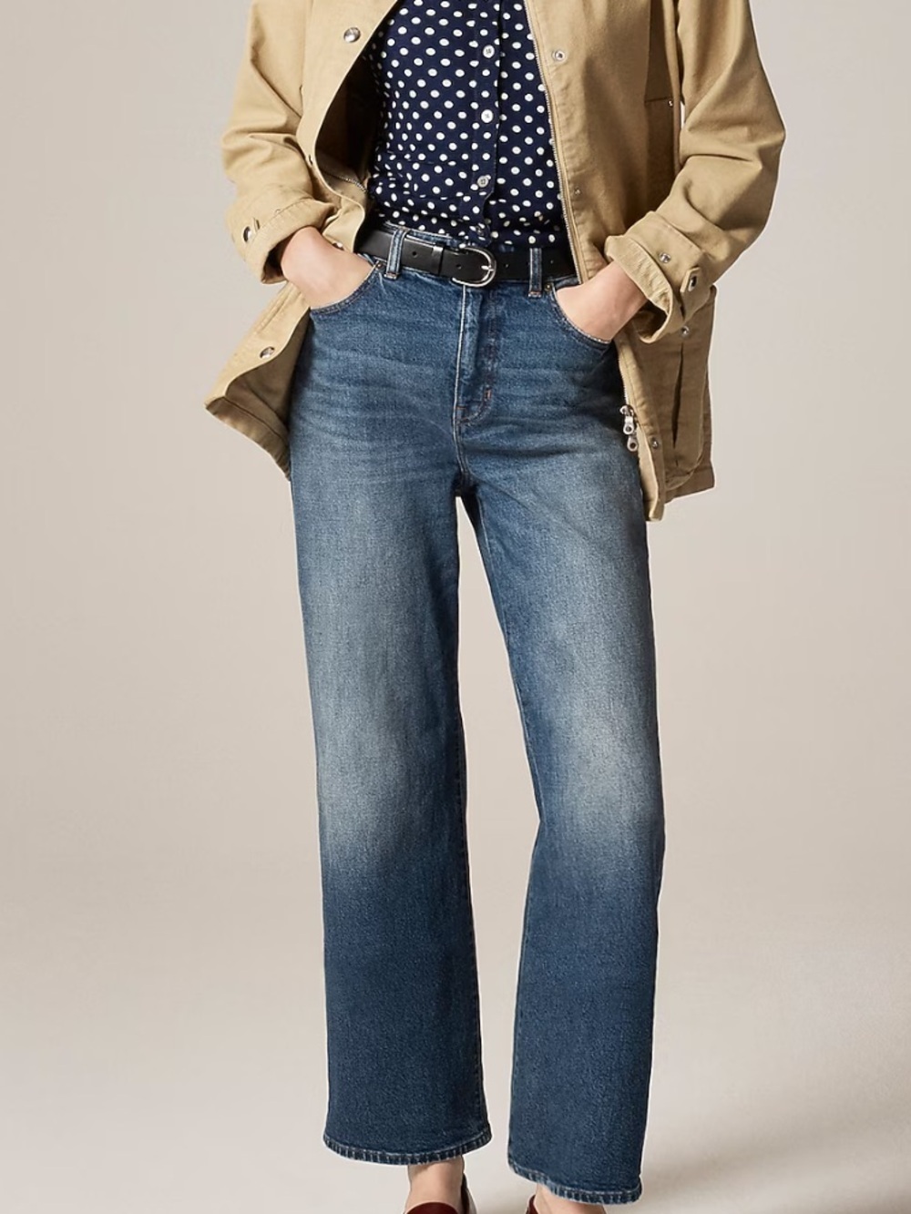 J crew charlotte wash Curvy slim-wide jean
